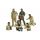 6 figurines miniatures Equipage Char US Fin 2ème GM 1:35 - 5347