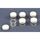 6 pots vides en plastique - T2M 81040