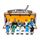 Figurines miniatures de 6 personnages assis avec skis - 1:32 - JC collection 5677-54200