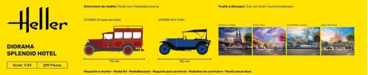 Kit de modélisme automobile : Diorama Splendid Hotel 1/24 - Heller 50330