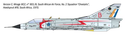 Maquette d'avion de chasse : Mirage IIIC au 1/32 - Italeri 92505