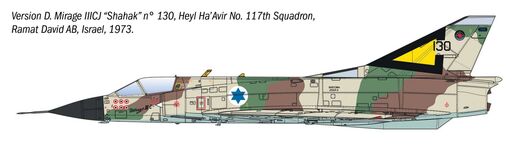 Maquette d'avion de chasse : Mirage IIIC au 1/32 - Italeri 92505