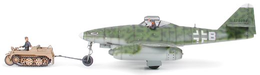 Maquettes militaires : Messerschmitt Me262A-2a & Kettenkraftrad 1/48 - Tamiya 25215