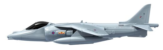 Quick Build - Maquette avion militaire : Harrier - Airfix J6009