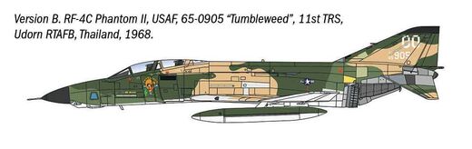 Maquette militaire US : RF-4 C/E Phantom II au 1/72 - Italeri 01477 1477