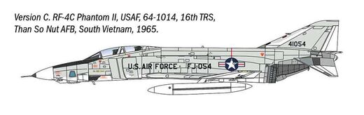 Maquette militaire US : RF-4 C/E Phantom II au 1/72 - Italeri 01477 1477