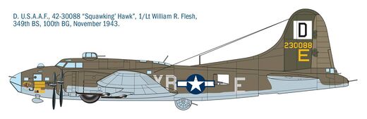 Maquette avion : B-17F Flying fortress 1/72 - Italeri 1487