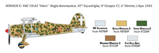 Maquette avion : FIAT CR.42 Falco - 1/72 - Italeri 01437 1437 - france-maquette.fr