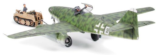 Maquettes militaires : Messerschmitt Me262A-2a & Kettenkraftrad 1/48 - Tamiya 25215