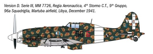 Maquette chasseur militaire : Macchi MC.202 1/32 - Italeri 2524