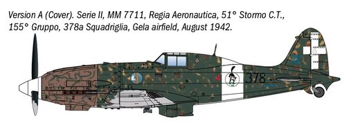 Maquette chasseur militaire : Macchi MC.202 1/32 - Italeri 2524