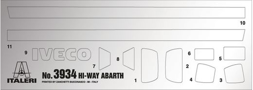 Maquette camion : Iveco E5 Hiway Abarth - 1:24 - Italeri 03934