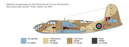 Maquette bombardier WWII : A-20B/C Havoc (Boston III) 1/48 - Italeri 2656
