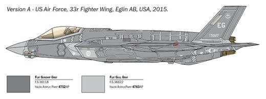 Maquette d'avion : F-35 A LIGHTNING II CTOL - 1:72 - Italeri 01409