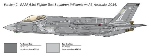 Maquette d'avion : F-35 A LIGHTNING II CTOL - 1:72 - Italeri 01409