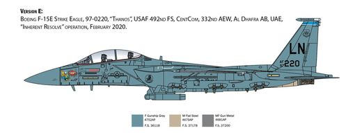 Maquette avion militaire : F-15E Strike Eagle 1/48 - Italeri 2803