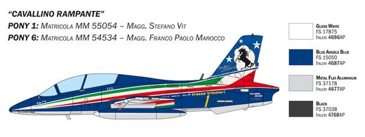 Maquette avion militaire : Coffret MB 339 Frecce Tricolori - 1/72 - Italeri 1461 01461