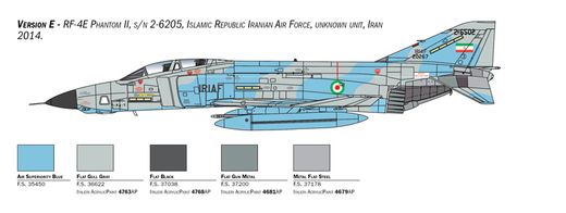 Maquette avion militaire : RF-4E Phantom II 1/48 - Italeri 2818
