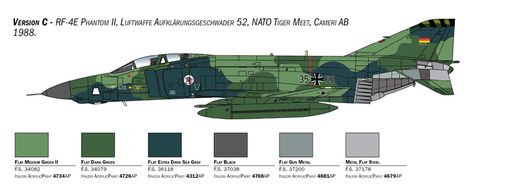 Maquette avion militaire : RF-4E Phantom II 1/48 - Italeri 2818