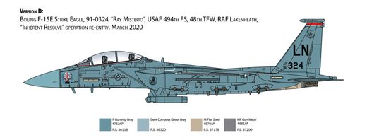 Maquette avion militaire : F-15E Strike Eagle 1/48 - Italeri 2803