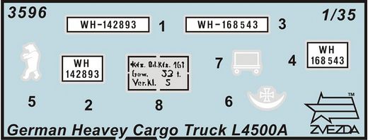 Maquette militaire : Camion allemand L4500 1/35 - Zvezda 3596