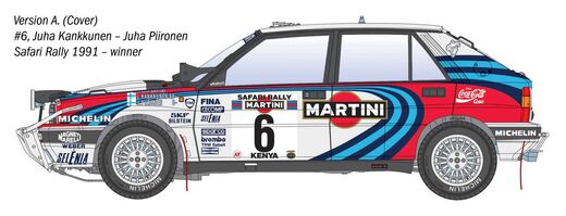 Lancia Delta HF 16v Safari Rally au 1/12 - Italeri 4720