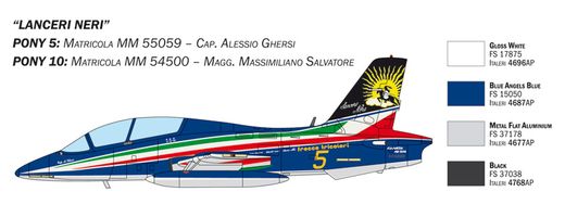 Maquette avion militaire : Coffret MB 339 Frecce Tricolori - 1/72 - Italeri 1461 01461