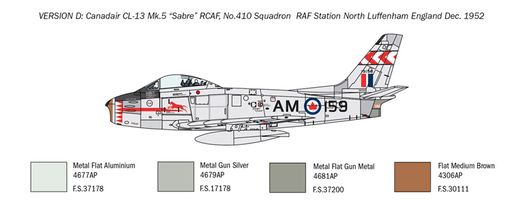 Maquette avion moderne : F-86E Sabre - 1:48 - Italeri 2799 02799 - france-maquette.fr