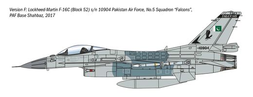 Maquette d'avion militaire : War Thunder Series F-16C Fighting Falcon 1/48 - Italeri 35105