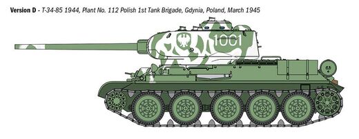 Maquette militaire : Char T34/85 Zavod 112-1944 1/35 - Italeri 6758