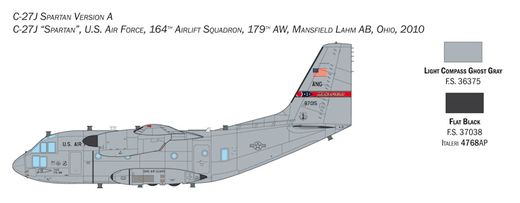 Maquette avion militaire : C-27A/J Spartan - 1:72 - Italeri 1450 01450