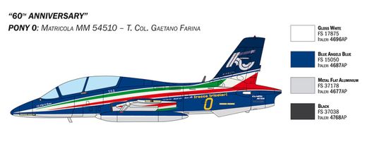 Maquette avion militaire : Coffret MB 339 Frecce Tricolori - 1/72 - Italeri 1461 01461