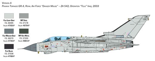 Maquette avion militaire : Tornado GR. 4 - 1:32 - Italeri 02513 2513