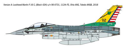 Maquette d'avion militaire : War Thunder Series F-16C Fighting Falcon 1/48 - Italeri 35105