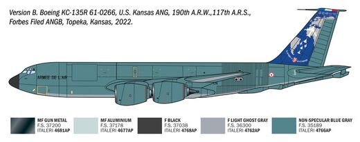 Maquette d'avion militaire :  KC-135 R/FR Stratotanker au 1/72 - Italeri 91281