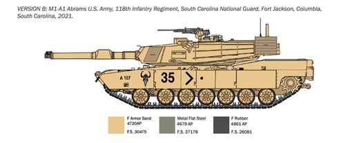 Maquette d'un blindé : M1A1 Abrams War Thunder 1/35 - Italeri 35108