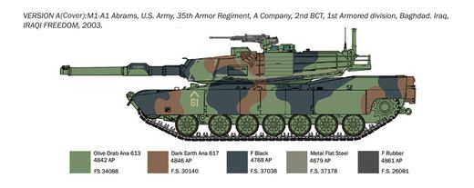 Maquette d'un blindé : M1A1 Abrams War Thunder 1/35 - Italeri 35108