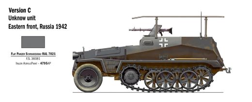 Maquette véhicule blindé : SDKFZ 250/3 1/72 - Italeri 7034