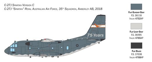 Maquette avion militaire : C-27A/J Spartan - 1:72 - Italeri 1450 01450