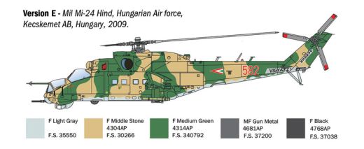 Maquette hélicoptère : Mil Mi-24/Mi-35 Hind 1/72 - Italeri 1432 01432