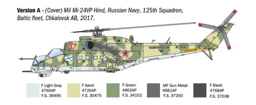 Maquette hélicoptère : Mil Mi-24/Mi-35 Hind 1/72 - Italeri 1432 01432