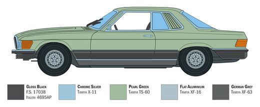 Maquette voiture : Mercedes Benz 500 SLC 1/24 - Italeri 3633