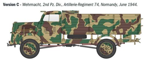 Maquette véhicule militaire : Kfz. 305 Opel Blitz Typ A 4x4 1/35 - Italeri 6760