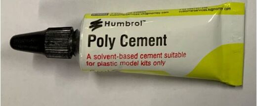 Colle maquette modélisme : Tube Poly Cement 5 ml - Humbrol AE5000W