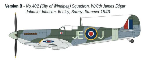 Maquette chasseur militaire : Spitfire Mk. IX Aces 1/48 - Italeri 2843