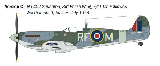Maquette chasseur militaire : Spitfire Mk. IX Aces 1/48 - Italeri 2843