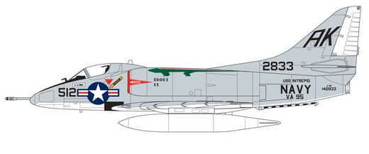 Maquette d'avion militaire : Starter set Douglas A-4B Skyhawk 1/72 - Airfix 55203