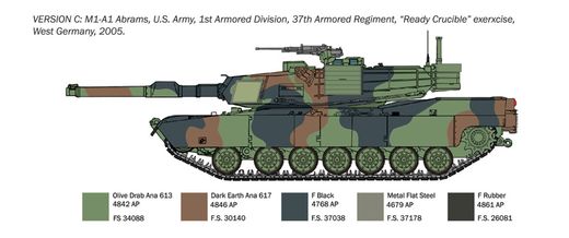 Maquette d'un blindé : M1A1 Abrams War Thunder 1/35 - Italeri 35108