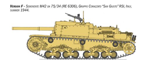 Maquette militaire : Char Semovente M42 da 75/34 E.Spéciale 1/35 - Italeri 6759