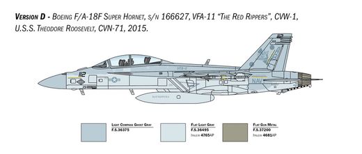 Maquette avion : F/A-18F Super Hornet U.S. Navy Special Colors 1/48 - Italeri 2823